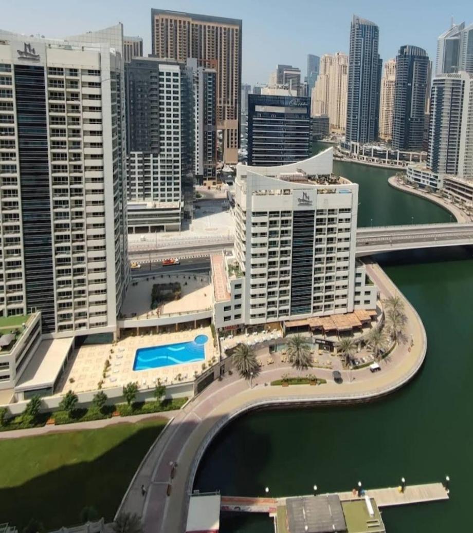 Full Sea View With Balcony - Studio Apartment - 10 Min To Jbr - Dubái Exterior foto