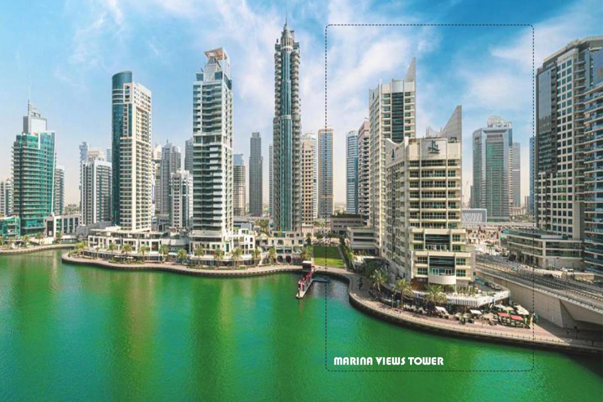 Full Sea View With Balcony - Studio Apartment - 10 Min To Jbr - Dubái Exterior foto